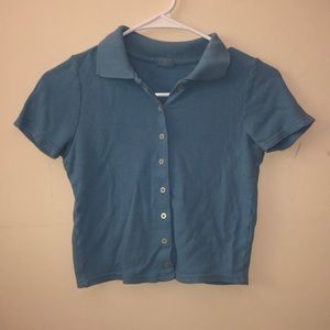 John Galt Blue Button up